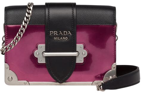 prada cahier crystal chain pink|prada handbags.